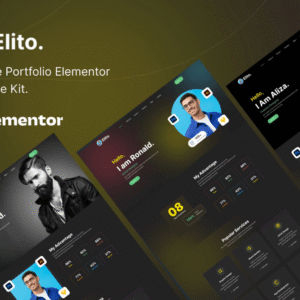 Elito Creative Portfolio Website Template Elementor Kit