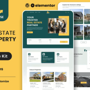 Estate Rise Real Estate Website Template Elementor Kit